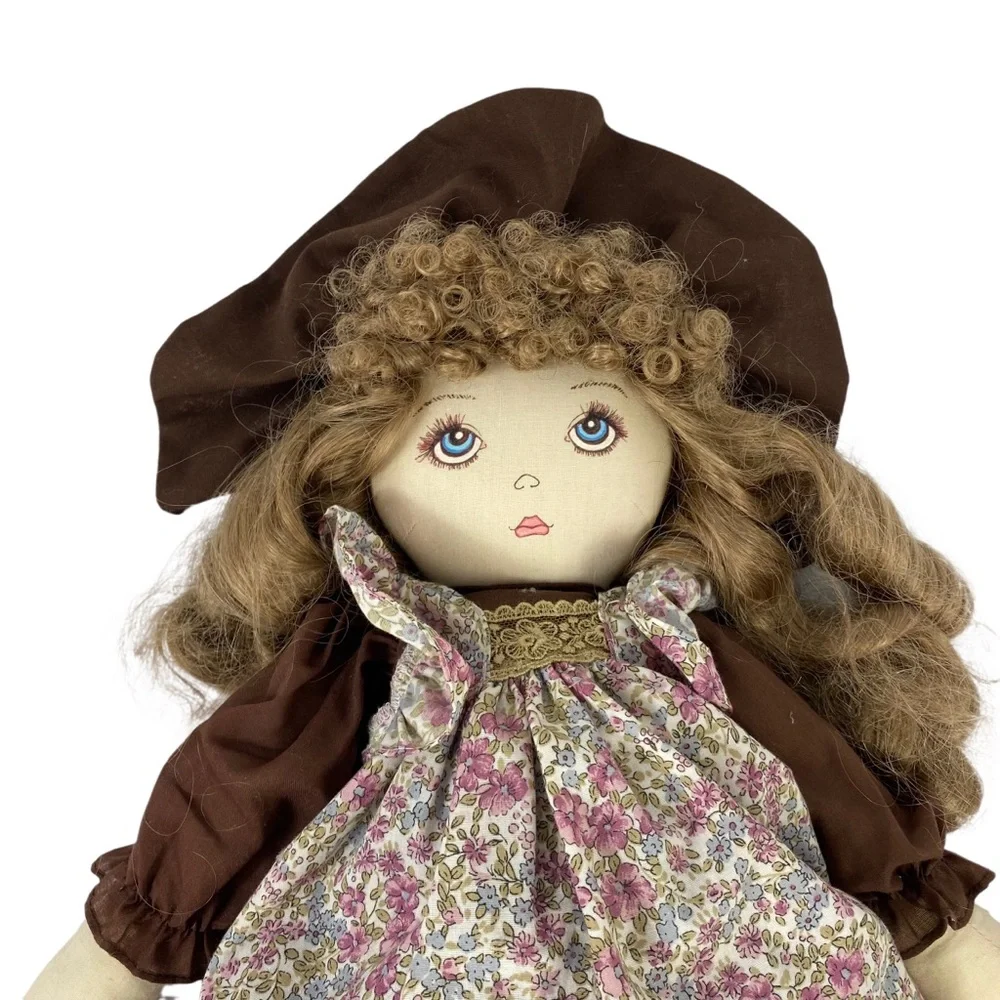 Dolls By Pauline Bjonness Jacobsen Brunette Cloth Rebecca Doll Vintage
